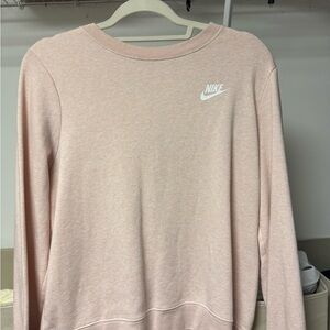 Nike Women's Light Pink Crewneck Sweatshirt